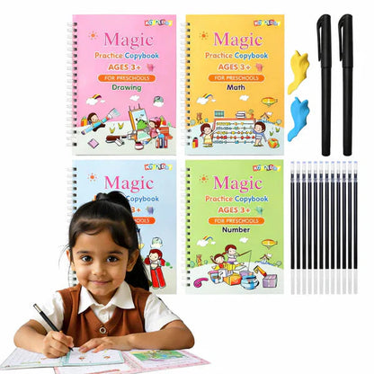 Early Learner Magic Book ( 4 Books + 1 Pen + 1 Grip + 10 Refills — 41% OFF Today! )