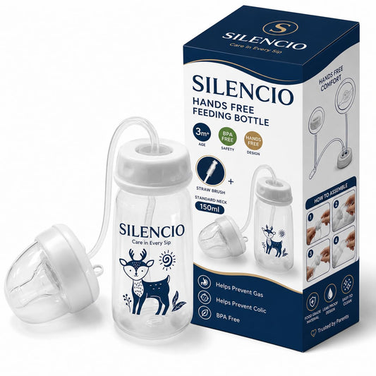 🍼 BabySip™ – 360° Weighted Straw Feeding Bottle